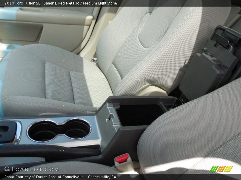 Sangria Red Metallic / Medium Light Stone 2010 Ford Fusion SE