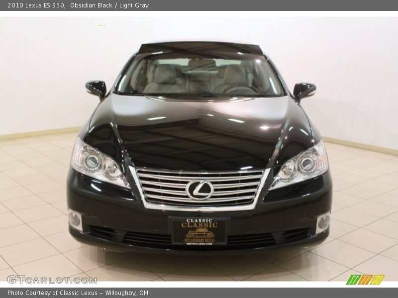 Obsidian Black / Light Gray 2010 Lexus ES 350