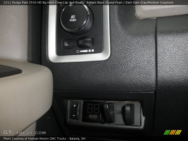 Brilliant Black Crystal Pearl / Dark Slate Gray/Medium Graystone 2011 Dodge Ram 3500 HD Big Horn Crew Cab 4x4 Dually