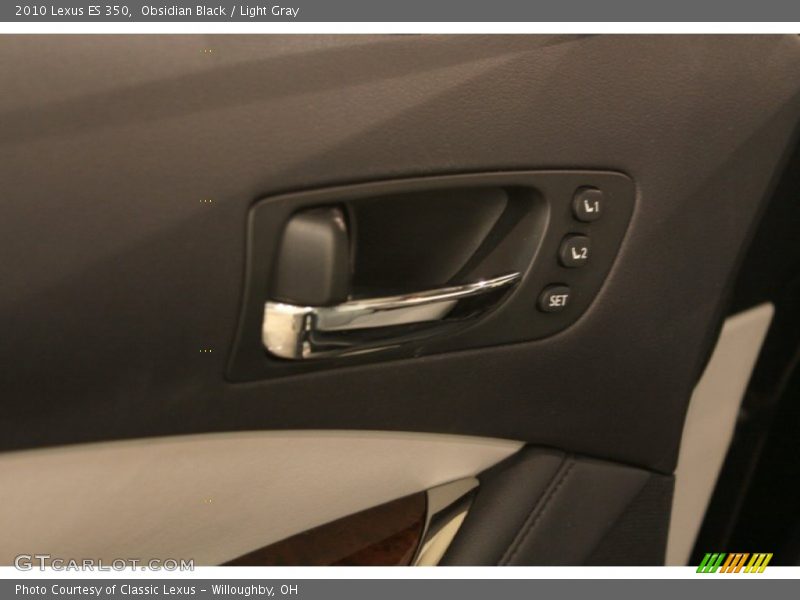 Obsidian Black / Light Gray 2010 Lexus ES 350