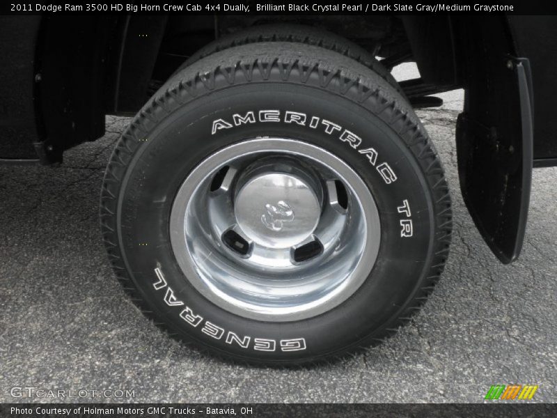 Brilliant Black Crystal Pearl / Dark Slate Gray/Medium Graystone 2011 Dodge Ram 3500 HD Big Horn Crew Cab 4x4 Dually