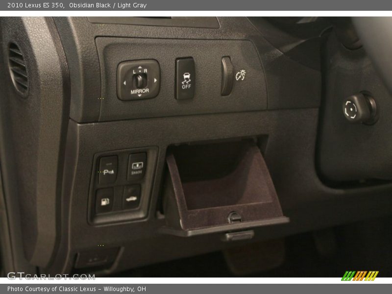 Obsidian Black / Light Gray 2010 Lexus ES 350