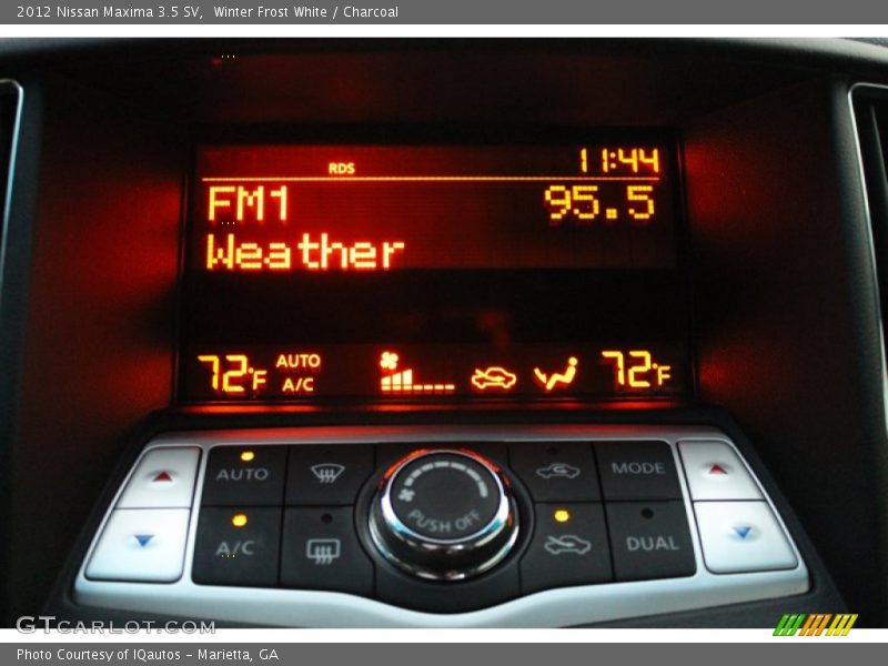 Winter Frost White / Charcoal 2012 Nissan Maxima 3.5 SV