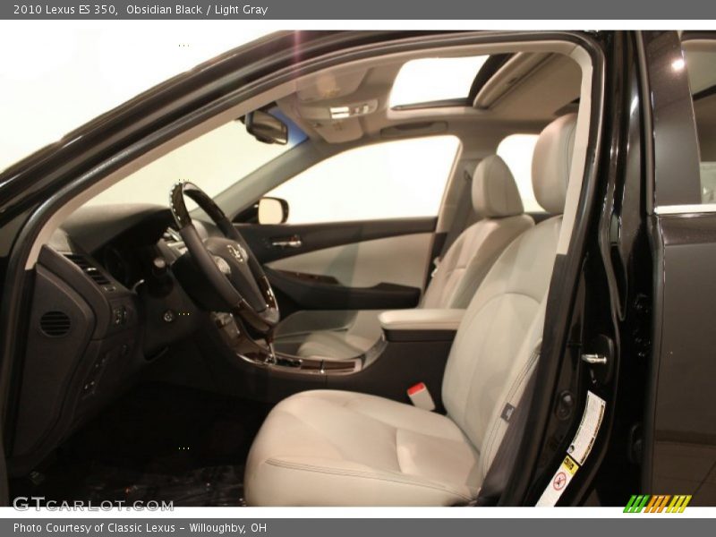 Obsidian Black / Light Gray 2010 Lexus ES 350