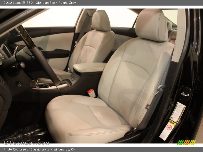 Front Seat of 2010 ES 350