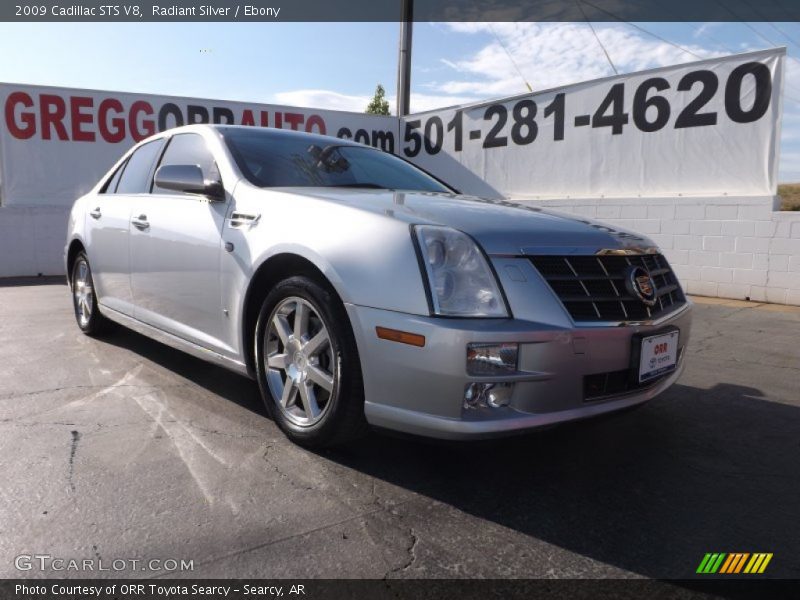 Radiant Silver / Ebony 2009 Cadillac STS V8