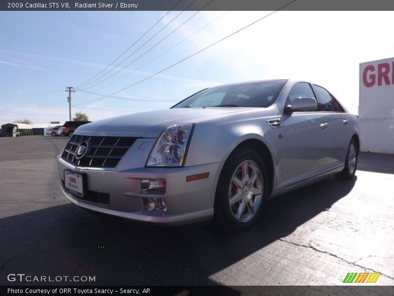 Radiant Silver / Ebony 2009 Cadillac STS V8