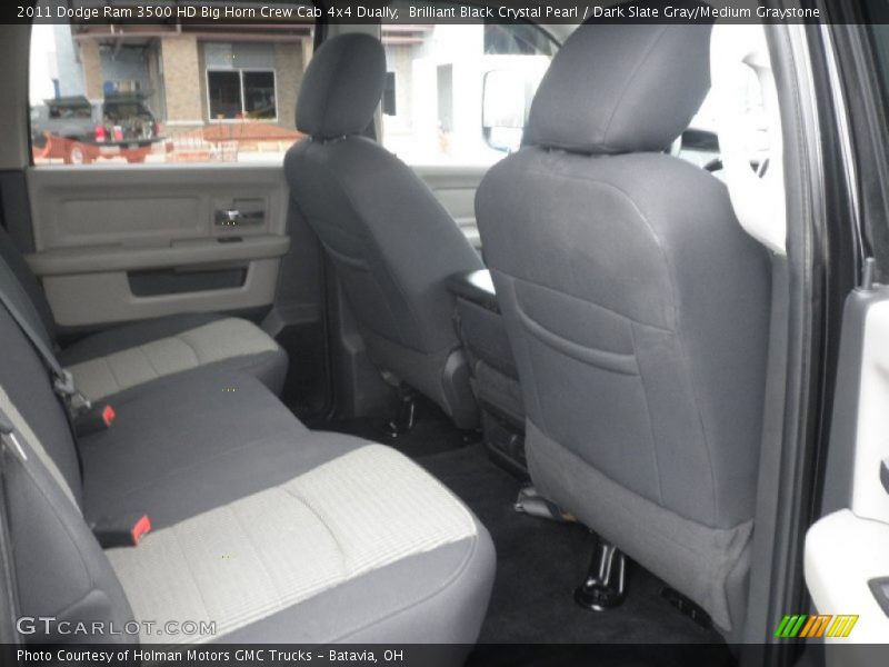 Brilliant Black Crystal Pearl / Dark Slate Gray/Medium Graystone 2011 Dodge Ram 3500 HD Big Horn Crew Cab 4x4 Dually