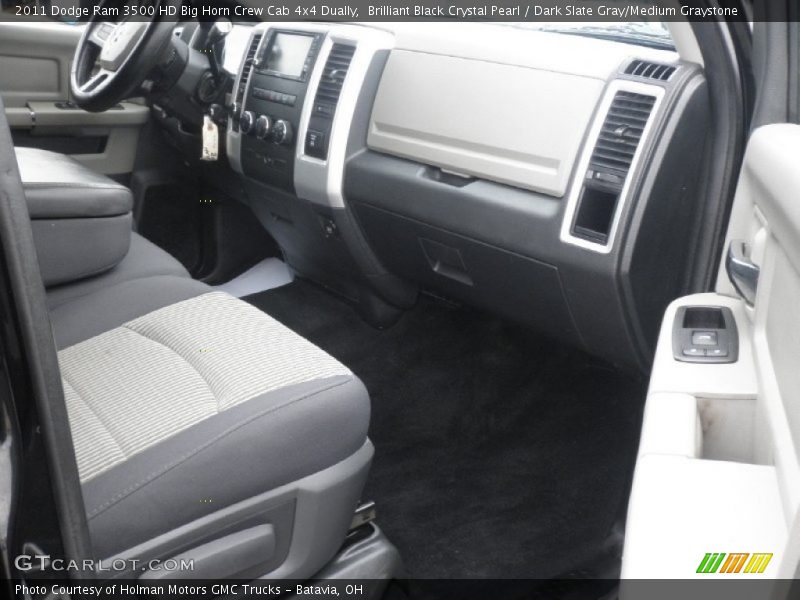 Brilliant Black Crystal Pearl / Dark Slate Gray/Medium Graystone 2011 Dodge Ram 3500 HD Big Horn Crew Cab 4x4 Dually