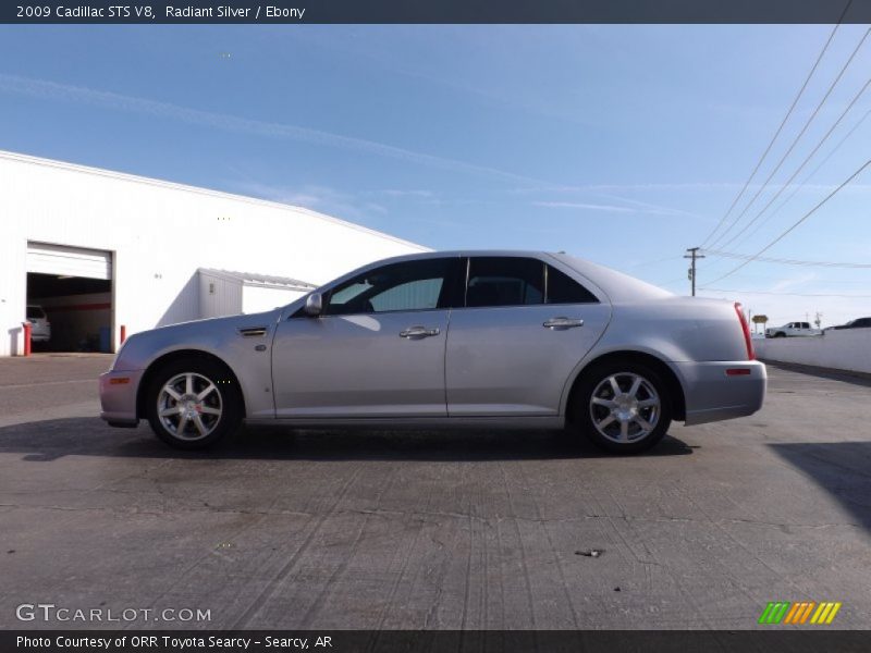 Radiant Silver / Ebony 2009 Cadillac STS V8