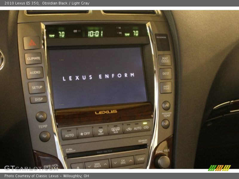 Obsidian Black / Light Gray 2010 Lexus ES 350