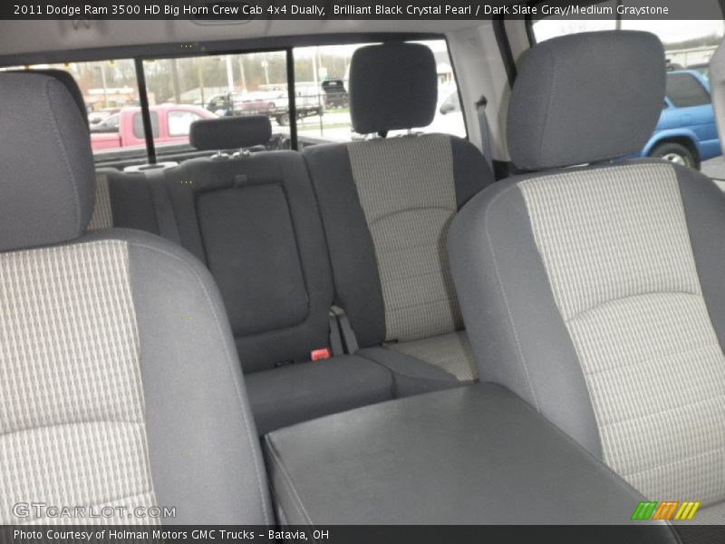 Brilliant Black Crystal Pearl / Dark Slate Gray/Medium Graystone 2011 Dodge Ram 3500 HD Big Horn Crew Cab 4x4 Dually