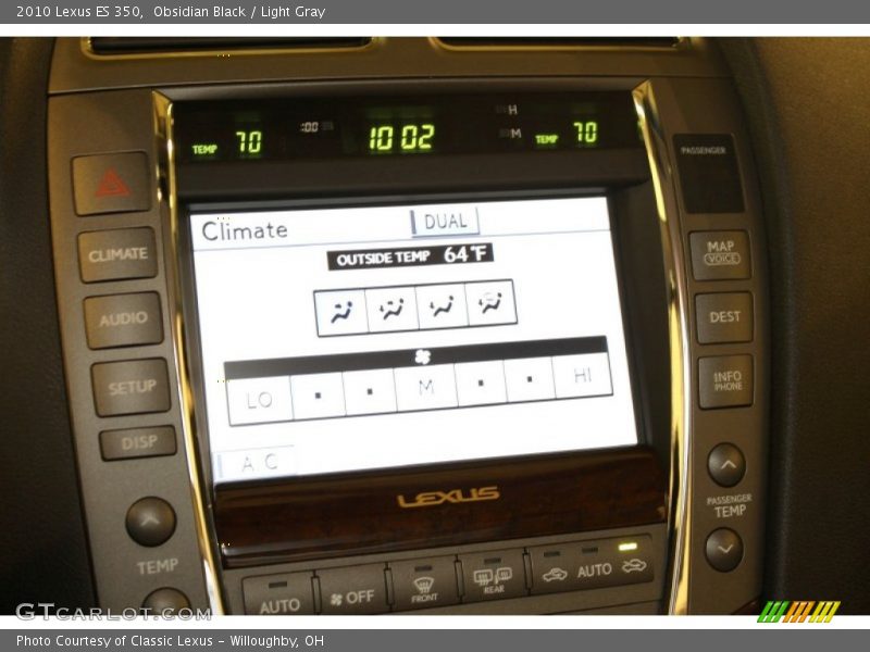 Obsidian Black / Light Gray 2010 Lexus ES 350