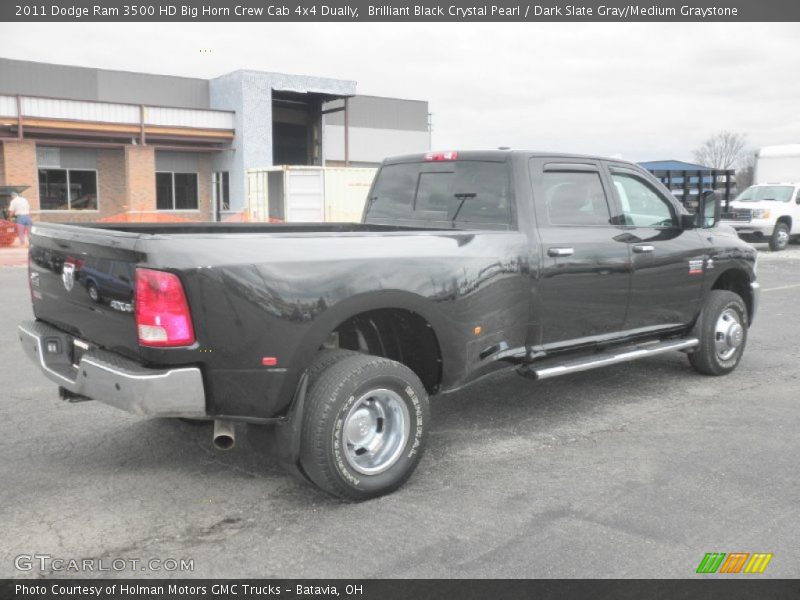 Brilliant Black Crystal Pearl / Dark Slate Gray/Medium Graystone 2011 Dodge Ram 3500 HD Big Horn Crew Cab 4x4 Dually