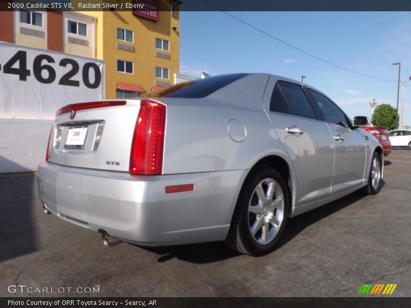 Radiant Silver / Ebony 2009 Cadillac STS V8