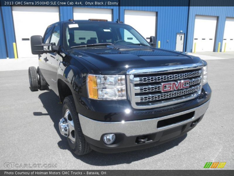 Onyx Black / Ebony 2013 GMC Sierra 3500HD SLE Crew Cab 4x4