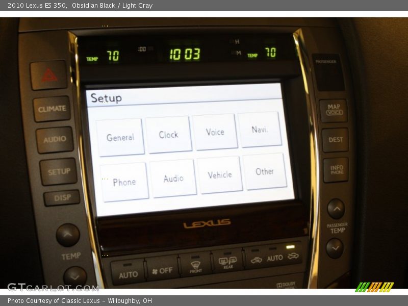 Obsidian Black / Light Gray 2010 Lexus ES 350