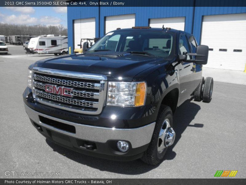 Onyx Black / Ebony 2013 GMC Sierra 3500HD SLE Crew Cab 4x4