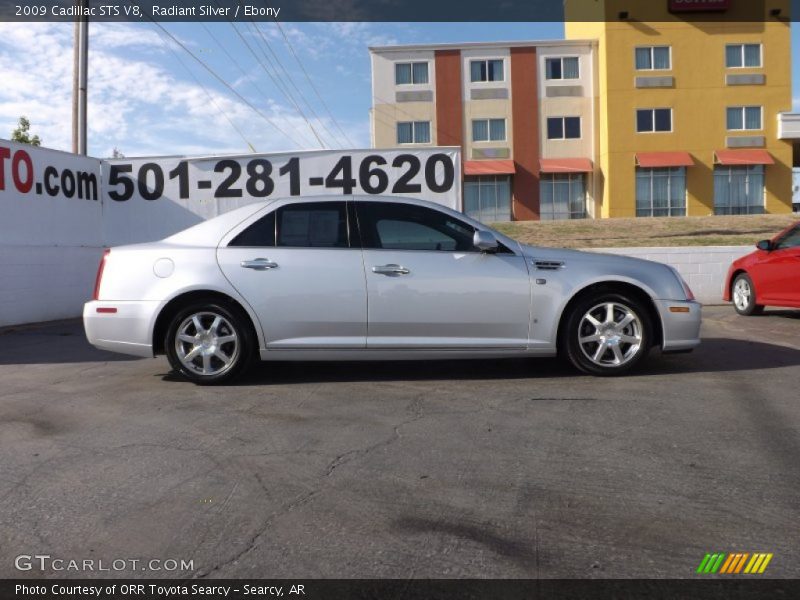 Radiant Silver / Ebony 2009 Cadillac STS V8