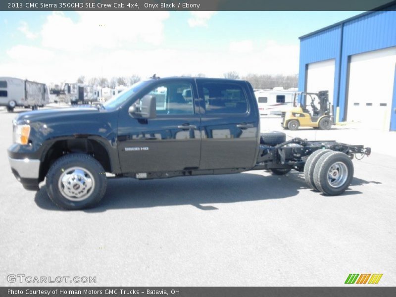 Onyx Black / Ebony 2013 GMC Sierra 3500HD SLE Crew Cab 4x4