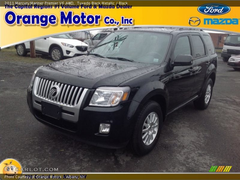 Tuxedo Black Metallic / Black 2011 Mercury Mariner Premier V6 AWD