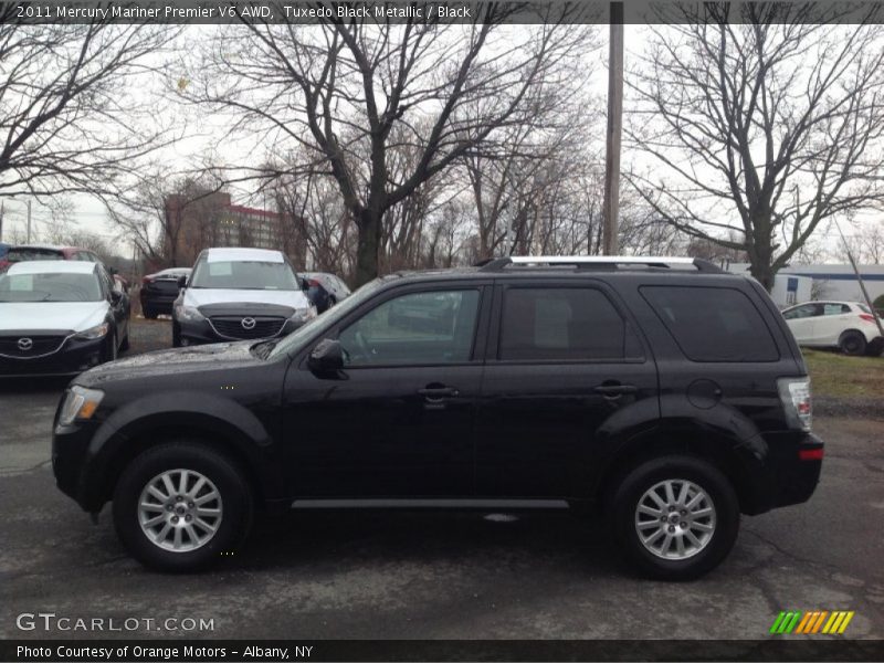 Tuxedo Black Metallic / Black 2011 Mercury Mariner Premier V6 AWD
