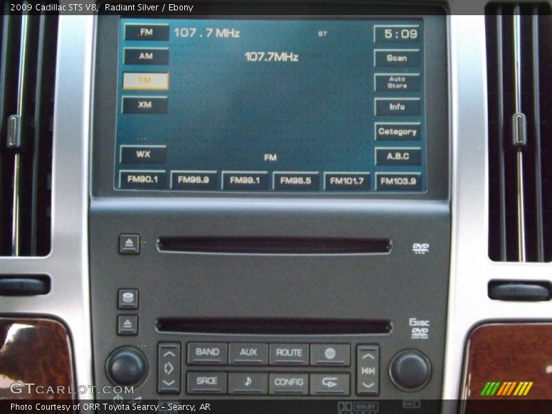 Radiant Silver / Ebony 2009 Cadillac STS V8