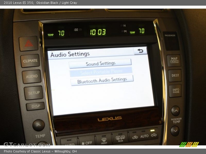 Obsidian Black / Light Gray 2010 Lexus ES 350