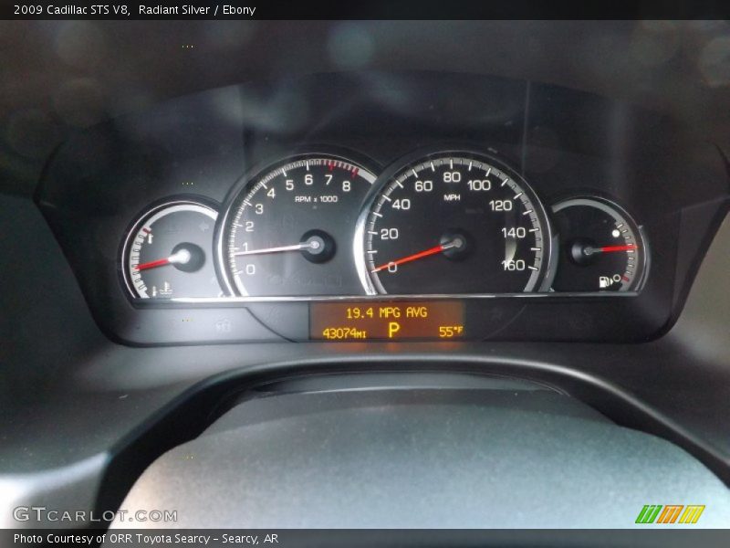 Radiant Silver / Ebony 2009 Cadillac STS V8