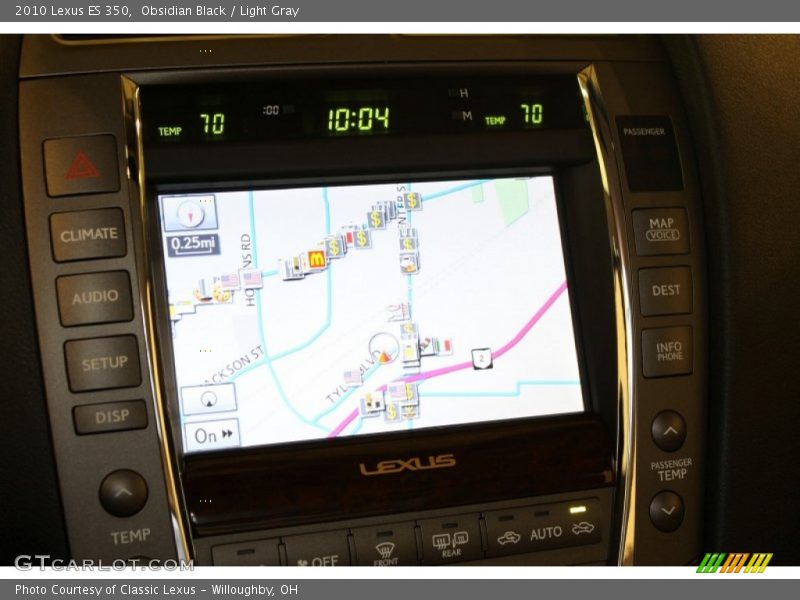 Obsidian Black / Light Gray 2010 Lexus ES 350