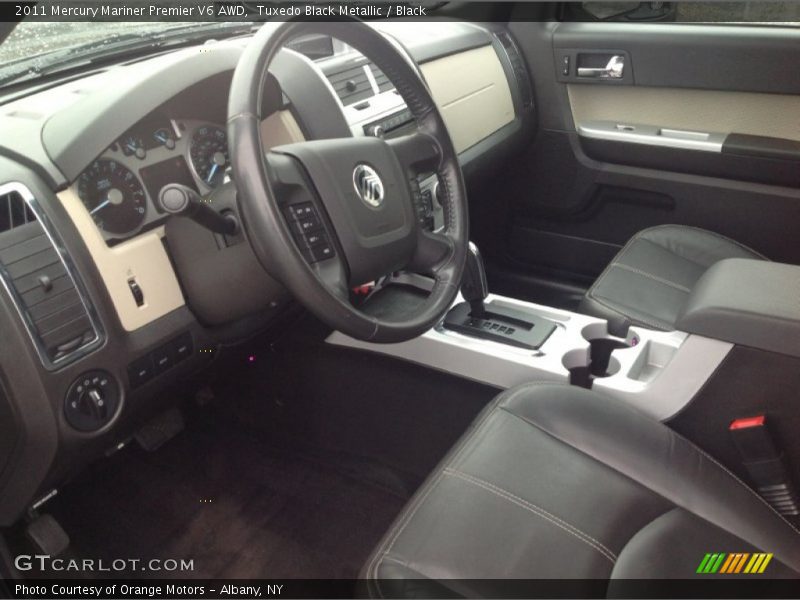 Tuxedo Black Metallic / Black 2011 Mercury Mariner Premier V6 AWD