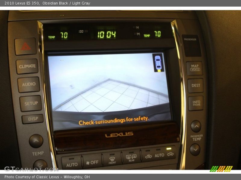 Obsidian Black / Light Gray 2010 Lexus ES 350