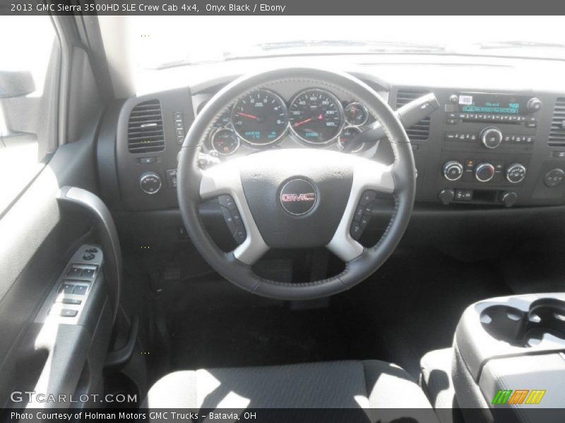 Onyx Black / Ebony 2013 GMC Sierra 3500HD SLE Crew Cab 4x4