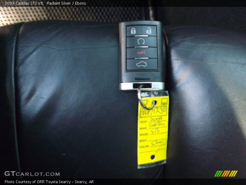 Radiant Silver / Ebony 2009 Cadillac STS V8