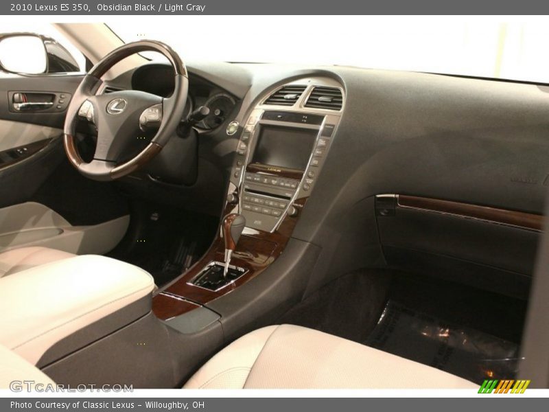 Obsidian Black / Light Gray 2010 Lexus ES 350