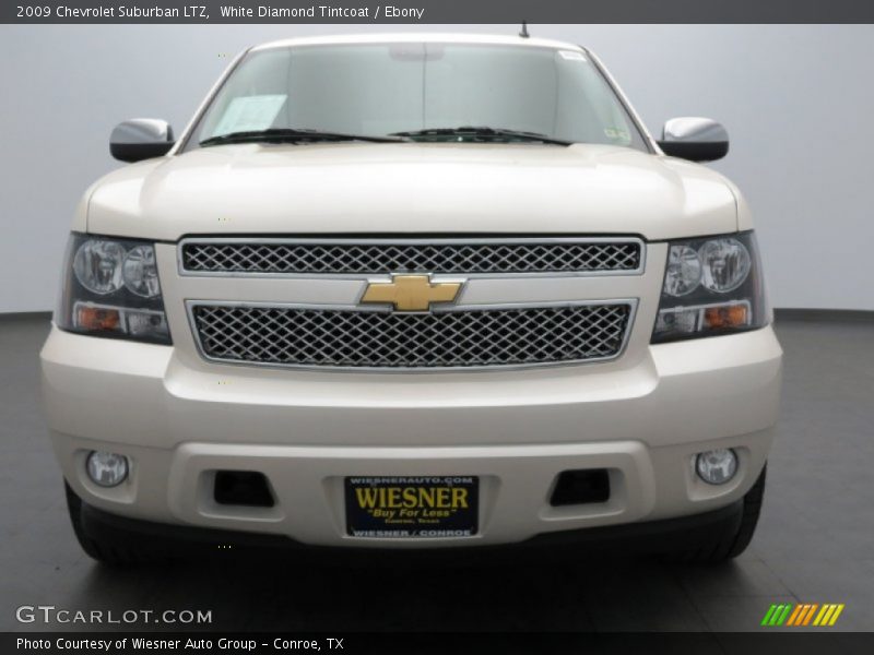 White Diamond Tintcoat / Ebony 2009 Chevrolet Suburban LTZ
