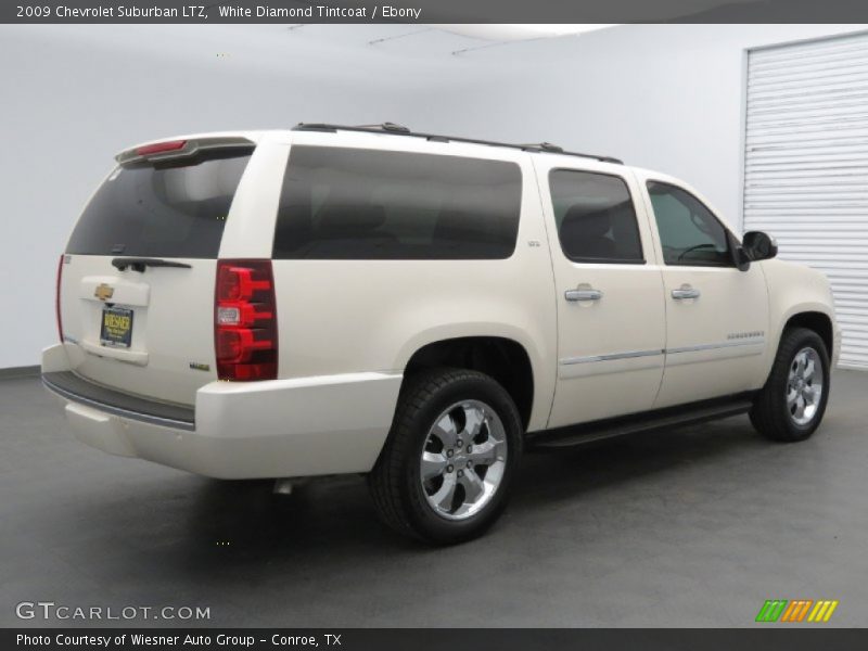 White Diamond Tintcoat / Ebony 2009 Chevrolet Suburban LTZ