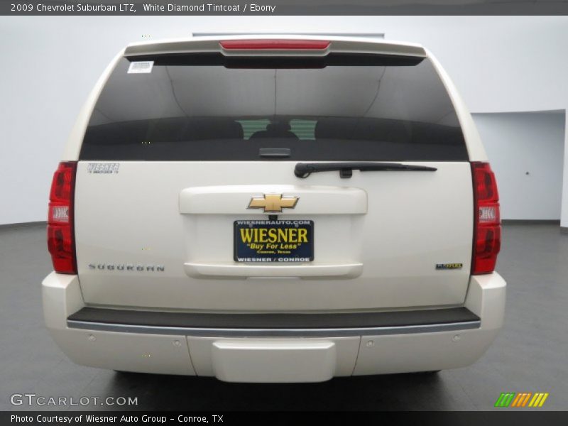 White Diamond Tintcoat / Ebony 2009 Chevrolet Suburban LTZ