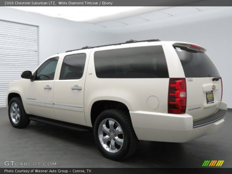 White Diamond Tintcoat / Ebony 2009 Chevrolet Suburban LTZ