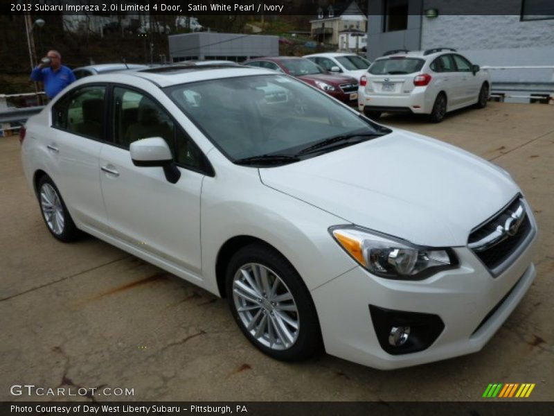 Front 3/4 View of 2013 Impreza 2.0i Limited 4 Door