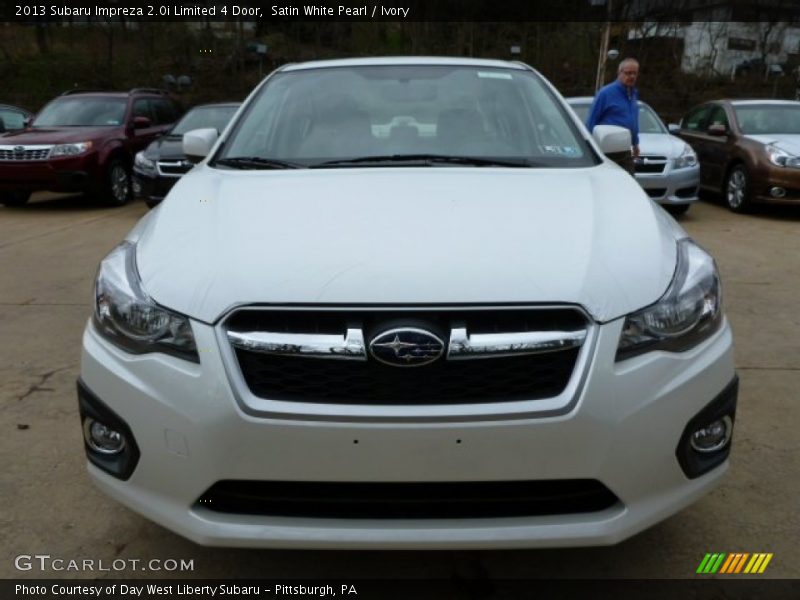 Satin White Pearl / Ivory 2013 Subaru Impreza 2.0i Limited 4 Door