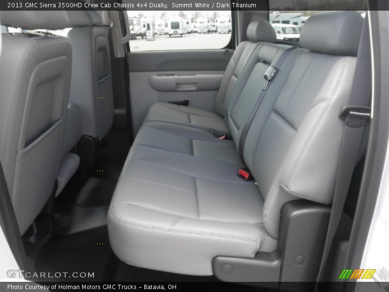 Summit White / Dark Titanium 2013 GMC Sierra 3500HD Crew Cab Chassis 4x4 Dually