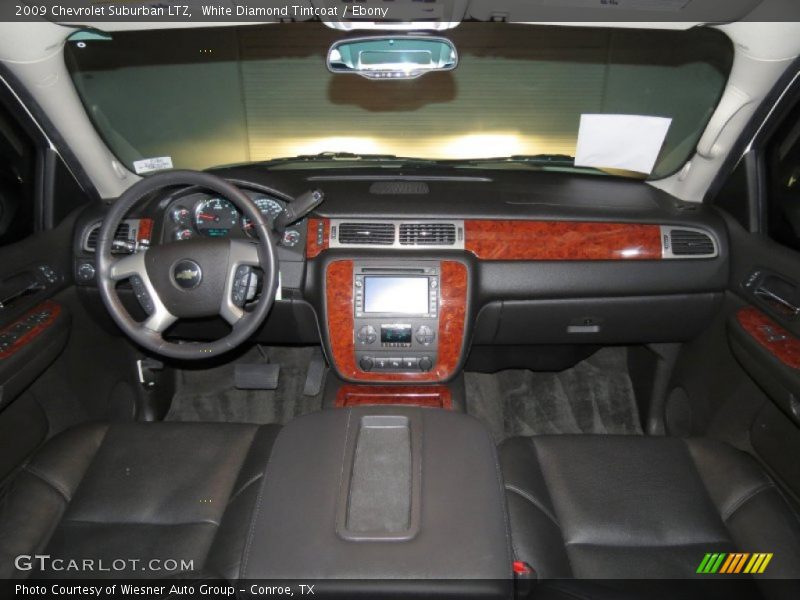 White Diamond Tintcoat / Ebony 2009 Chevrolet Suburban LTZ