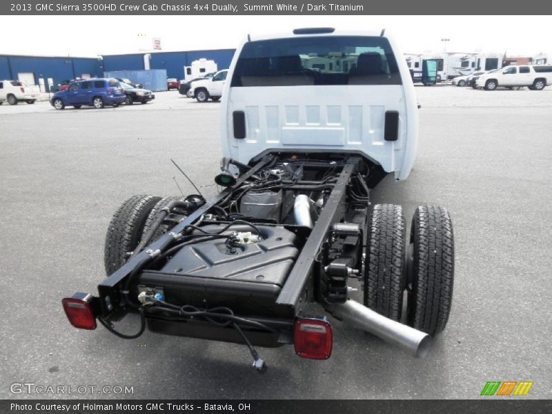 Summit White / Dark Titanium 2013 GMC Sierra 3500HD Crew Cab Chassis 4x4 Dually