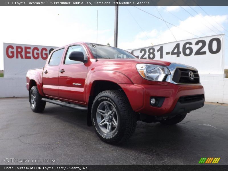 Barcelona Red Metallic / Graphite 2013 Toyota Tacoma V6 SR5 Prerunner Double Cab