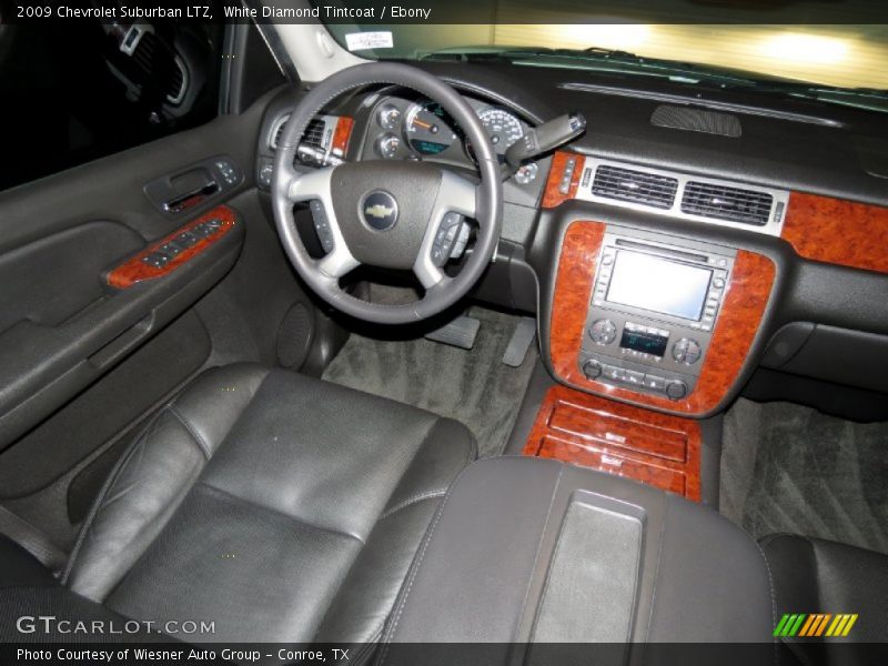 White Diamond Tintcoat / Ebony 2009 Chevrolet Suburban LTZ