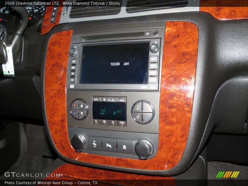 White Diamond Tintcoat / Ebony 2009 Chevrolet Suburban LTZ