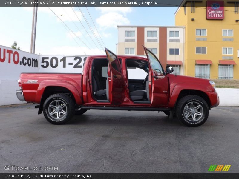 Barcelona Red Metallic / Graphite 2013 Toyota Tacoma V6 SR5 Prerunner Double Cab