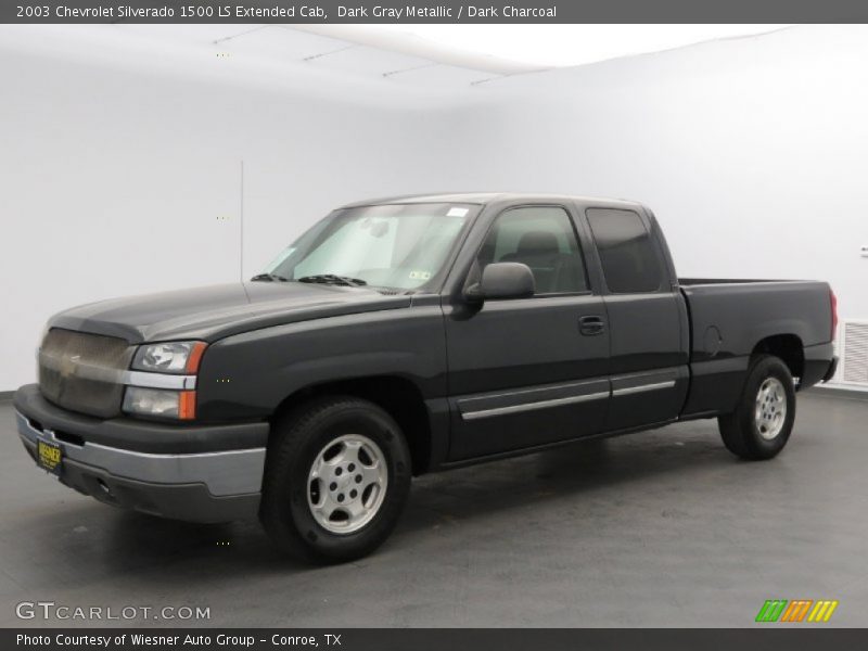 Dark Gray Metallic / Dark Charcoal 2003 Chevrolet Silverado 1500 LS Extended Cab