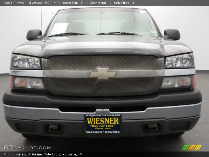 Dark Gray Metallic / Dark Charcoal 2003 Chevrolet Silverado 1500 LS Extended Cab